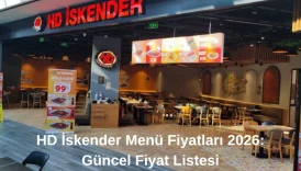 HD İskender Menü Fiyatları 2026 Güncel Fiyat Listesi